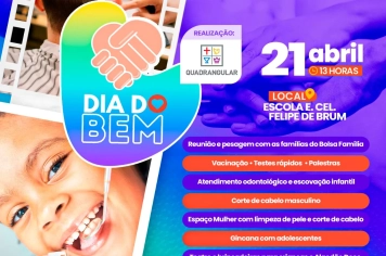 Dia do Bem oferece serviços gratuitos em Amambai no dia 21