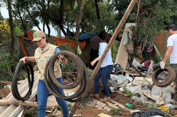 Mutirão de Limpeza remove focos do Aedes aegypti em Amambai