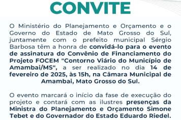 Prefeitura de Amambai recebe autoridades para assinatura do convênio de financiamento do Contorno Viário