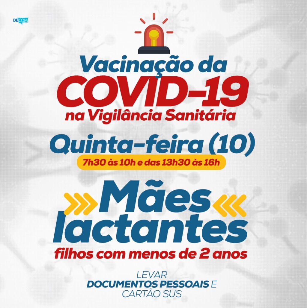 Lactantes serão vacinadas nesta quinta-feira em Amambai