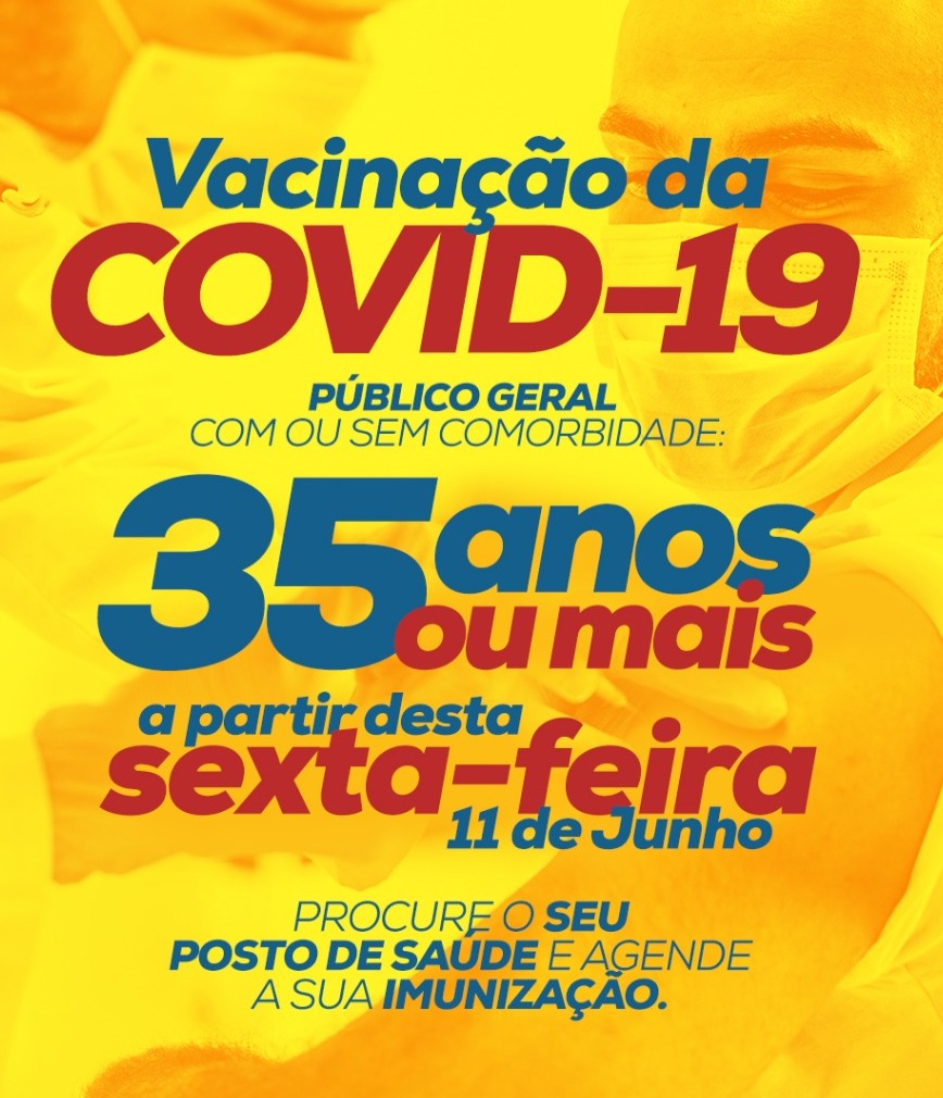 Prefeitura de Amambai abre nesta sexta vacinação para público geral com 35 anos ou mais