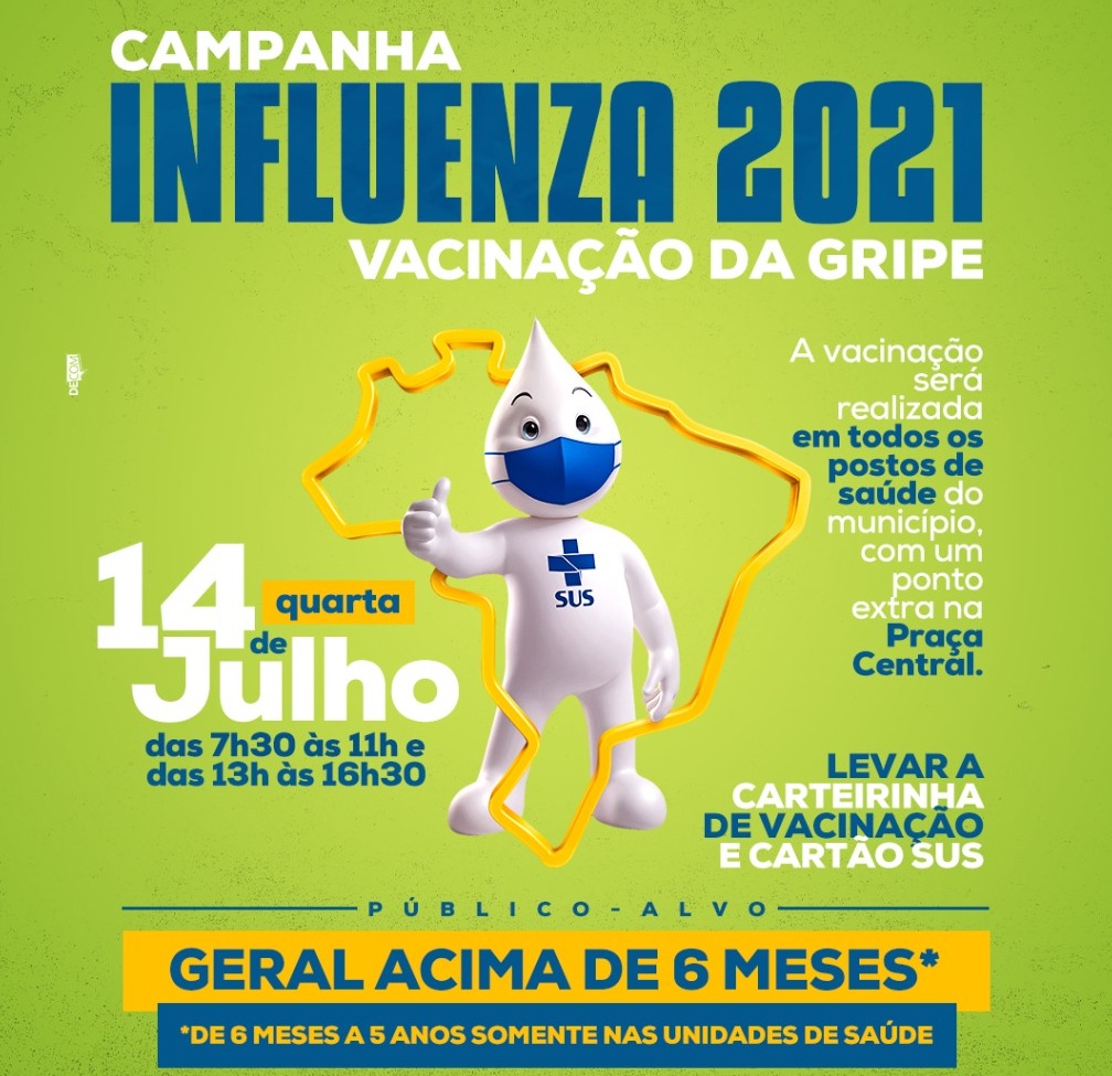 Secretaria de Saúde realiza vacinação contra Influenza (Gripe) nesta quarta em Amambai