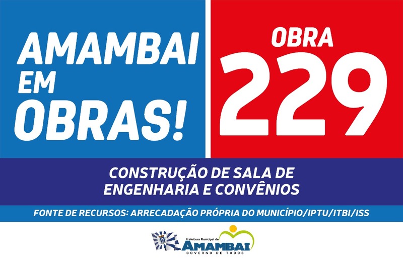 Prefeitura de Amambai dá início à obra de construção da sala de Engenharia e Convênios