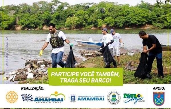 Dia D de Limpeza no Rio Amambai acontece neste sábado (5)