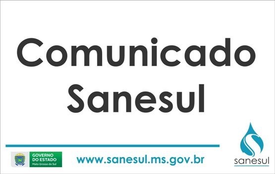 Sanesul informa possível falta de água em Amambai entre os dias 22 e 24 de março