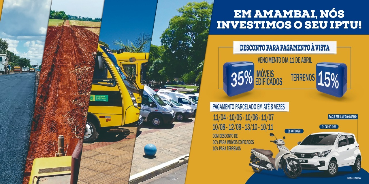 Há uma semana para o vencimento do IPTU, pagamento à vista garante 35% de desconto
