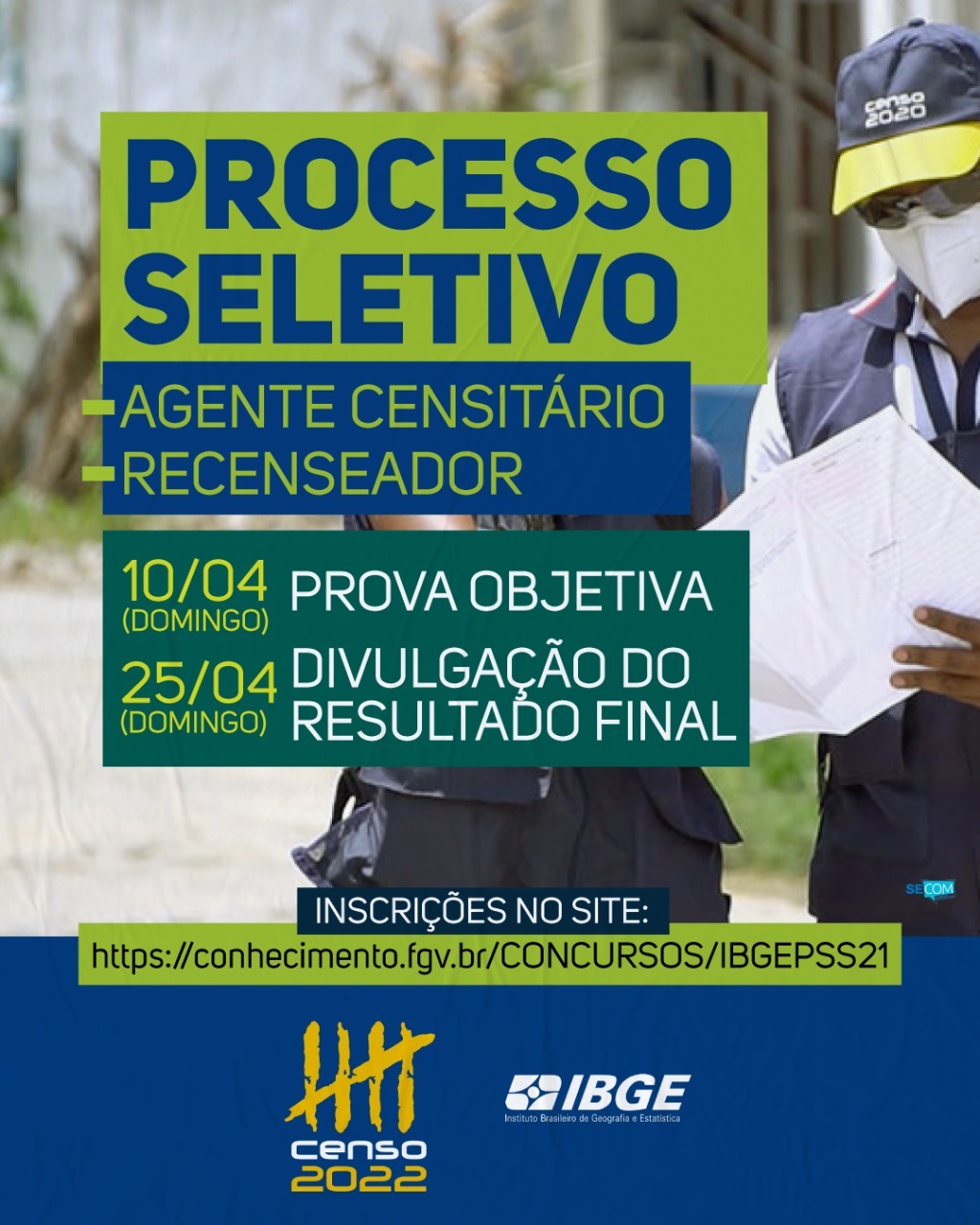 Provas do Processo Seletivo do IBGE acontecem no próximo domingo