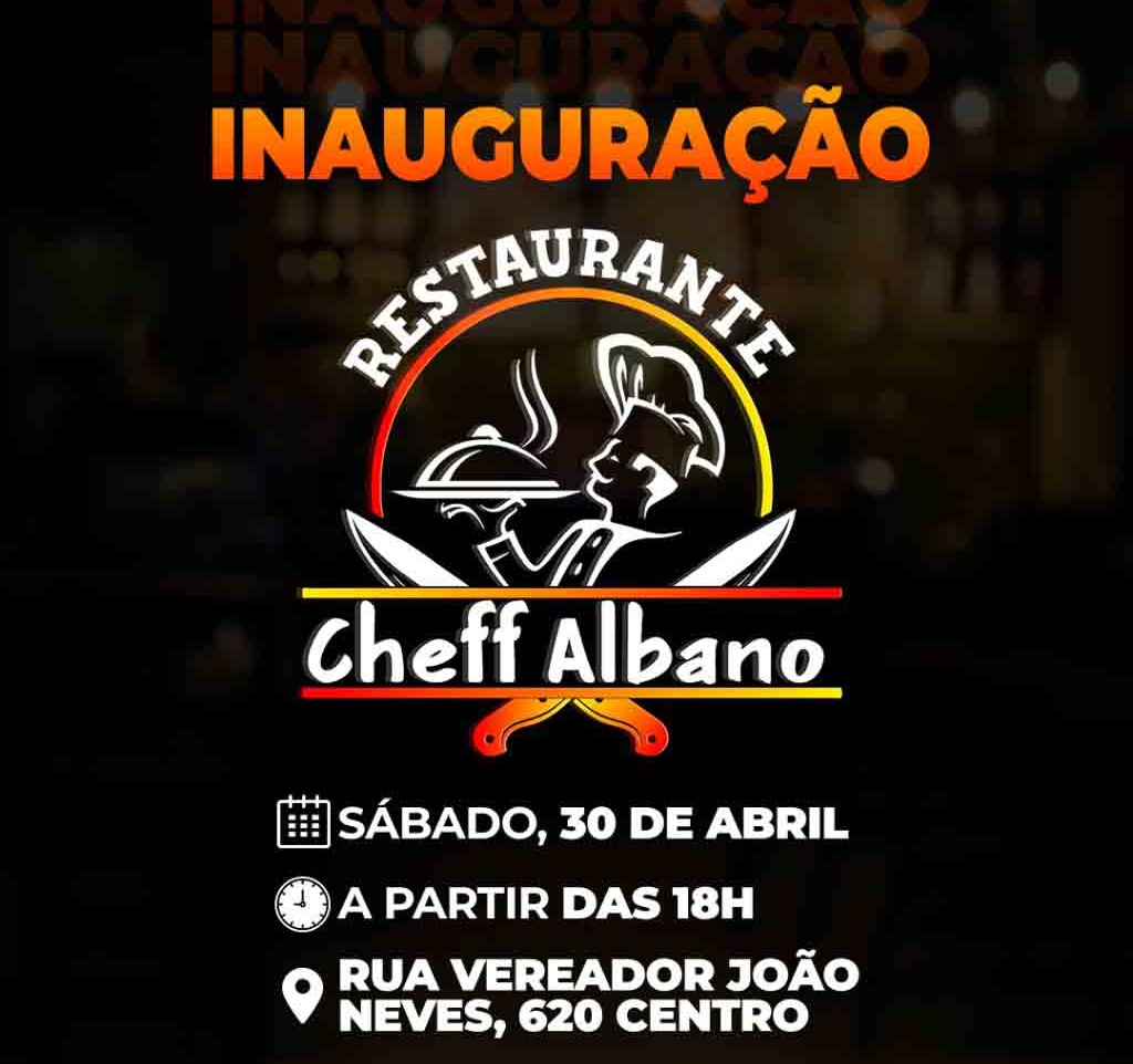 Realizando um grande sonho, proprietários inauguram neste sábado o Restaurante do Chef Albano