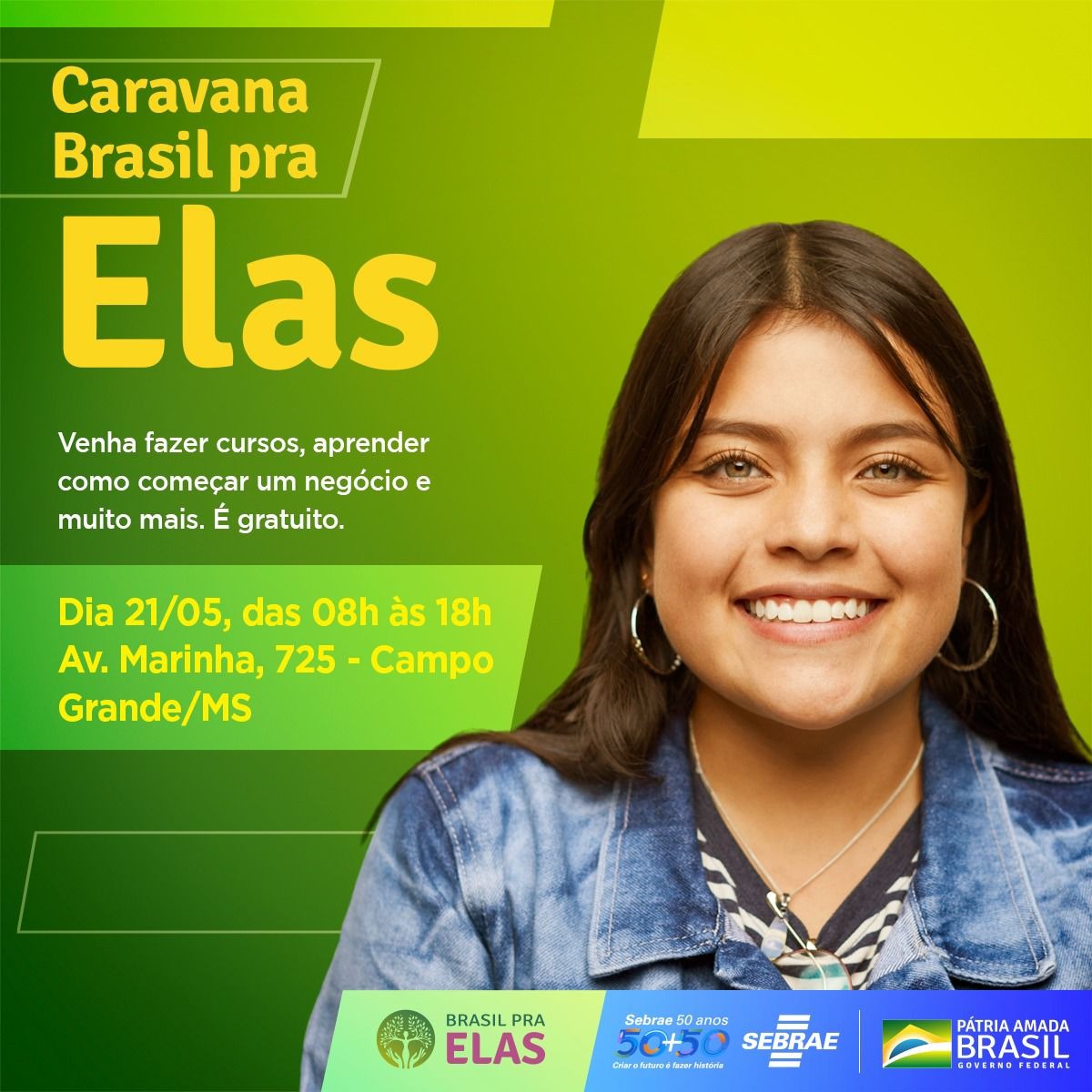 Com apoio da Prefeitura e da vereadora Cida, amambaienses participarão da caravana 'Brasil pra Elas', em Campo Grande