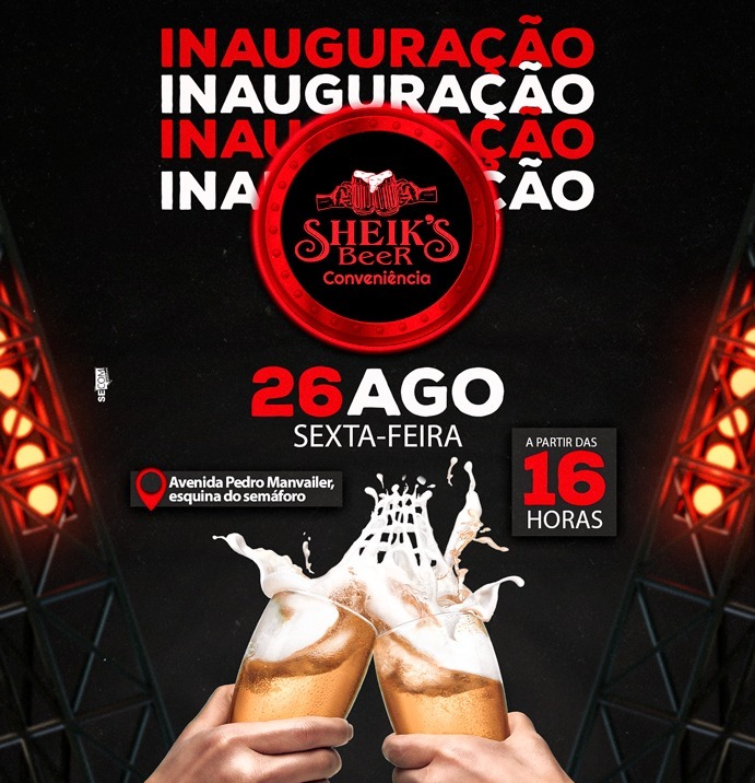 Em Amambai, José Luiz de Almeida e Adriano Morinigo inauguram Sheik's Beer Conveniência nesta sexta