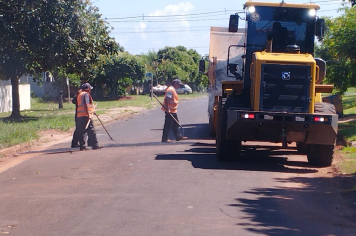 Prefeitura de Amambai intensifica operação tapa-buracos nas ruas da cidade