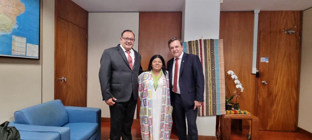 Durante agenda em Brasília, Prefeito Bandeira é recebido pela Ministra Sonia Guajajara