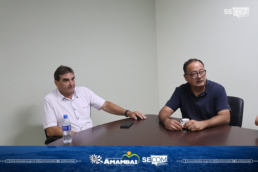 Prefeitura de Amambai recebe diretoria e técnicos do Conisul e da Itaipu Binacional para definir novas ações