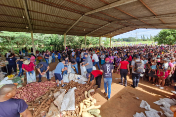 PAA: Prefeitura de Amambai distribui 7 mil kg de alimento na Aldeia Amambai