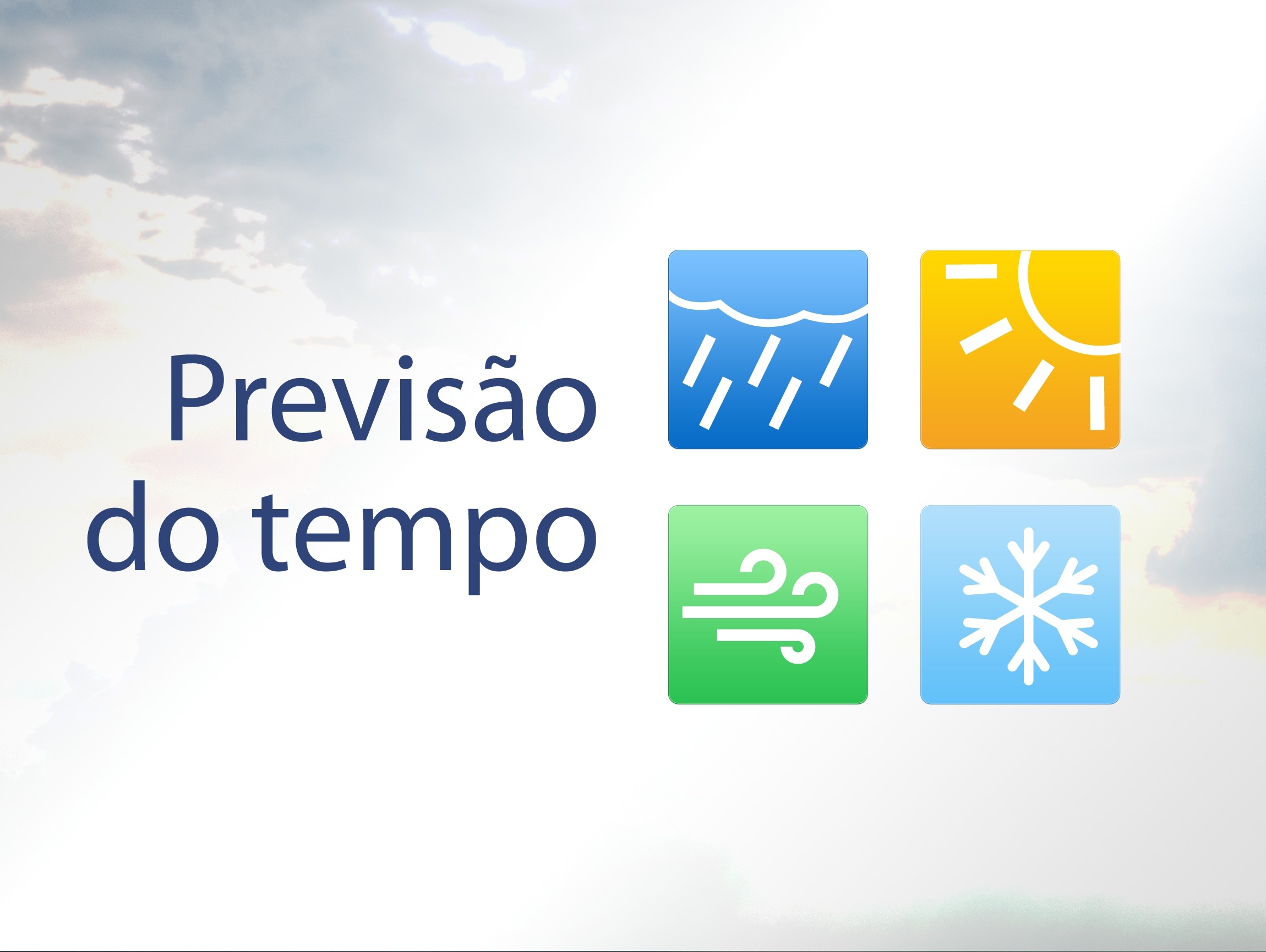 Previsão do Tempo para segunda e terça-feira