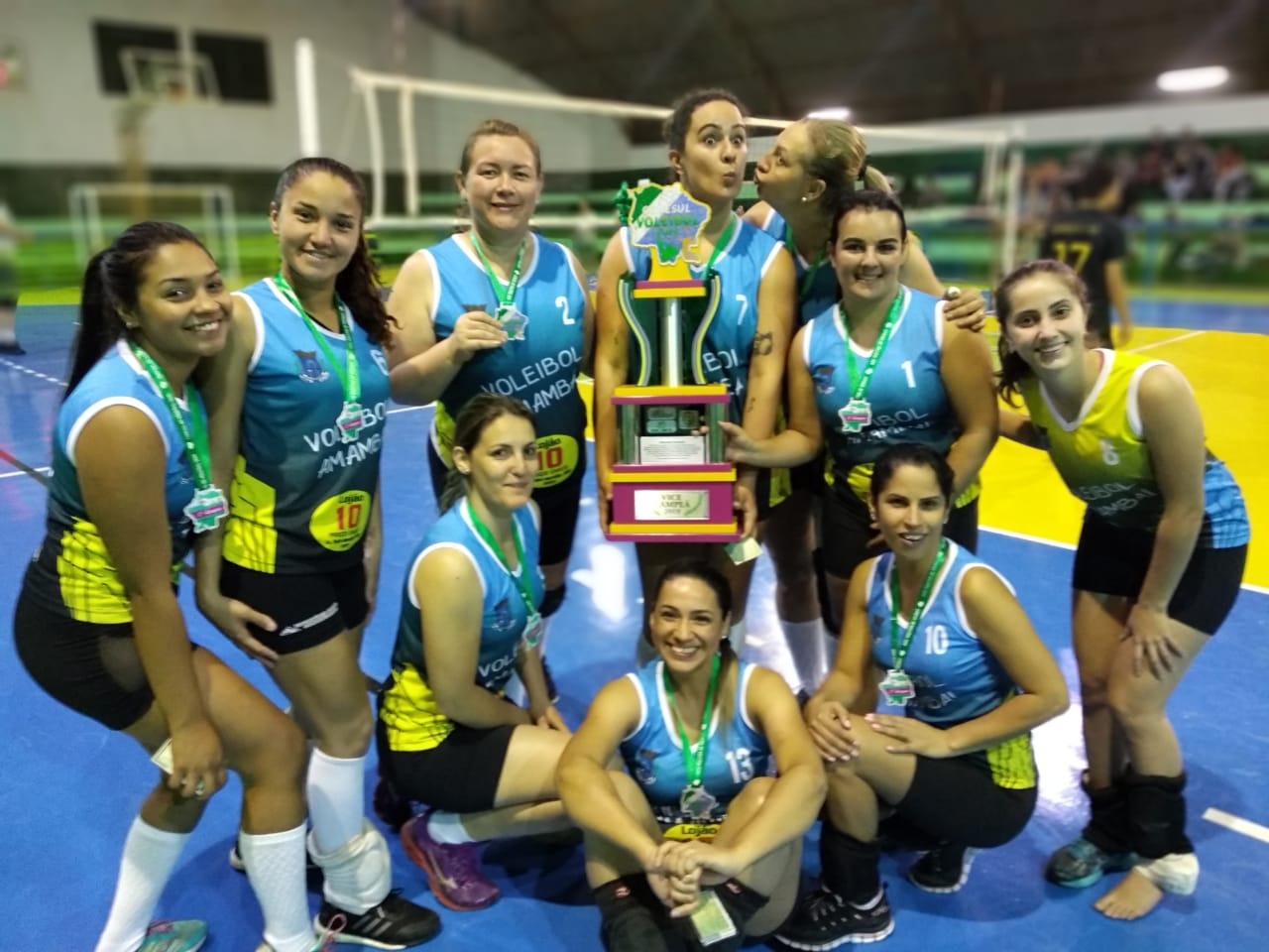Equipe amambaiense feminina conquista segundo lugar na Copa Conesul de Voleibol