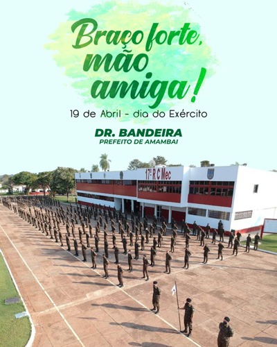 Prefeito de Amambai homenageia 17º Regimento de Cavalaria Mecanizada pelo Dia do Exército
