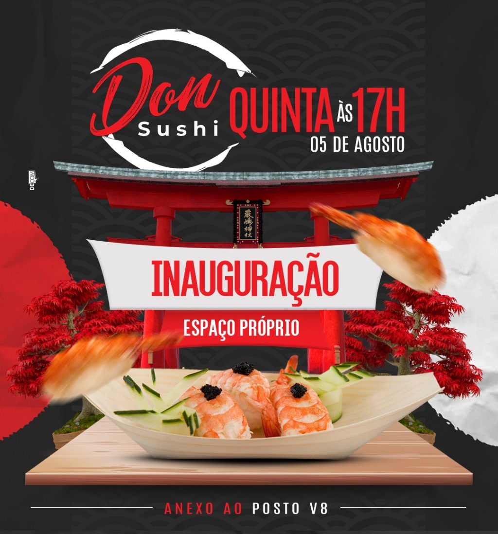 Don Sushi inaugura espaço físico nesta quinta-feira em Amambai