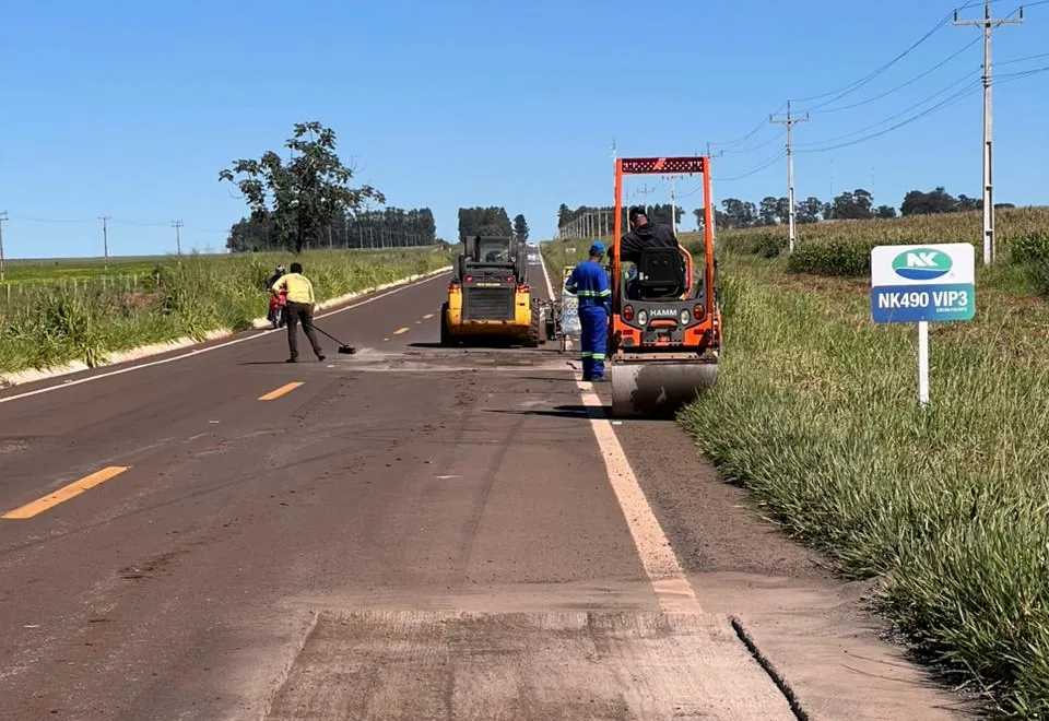 Recuperação da MS-289 avança entre Amambai e Coronel Sapucaia
