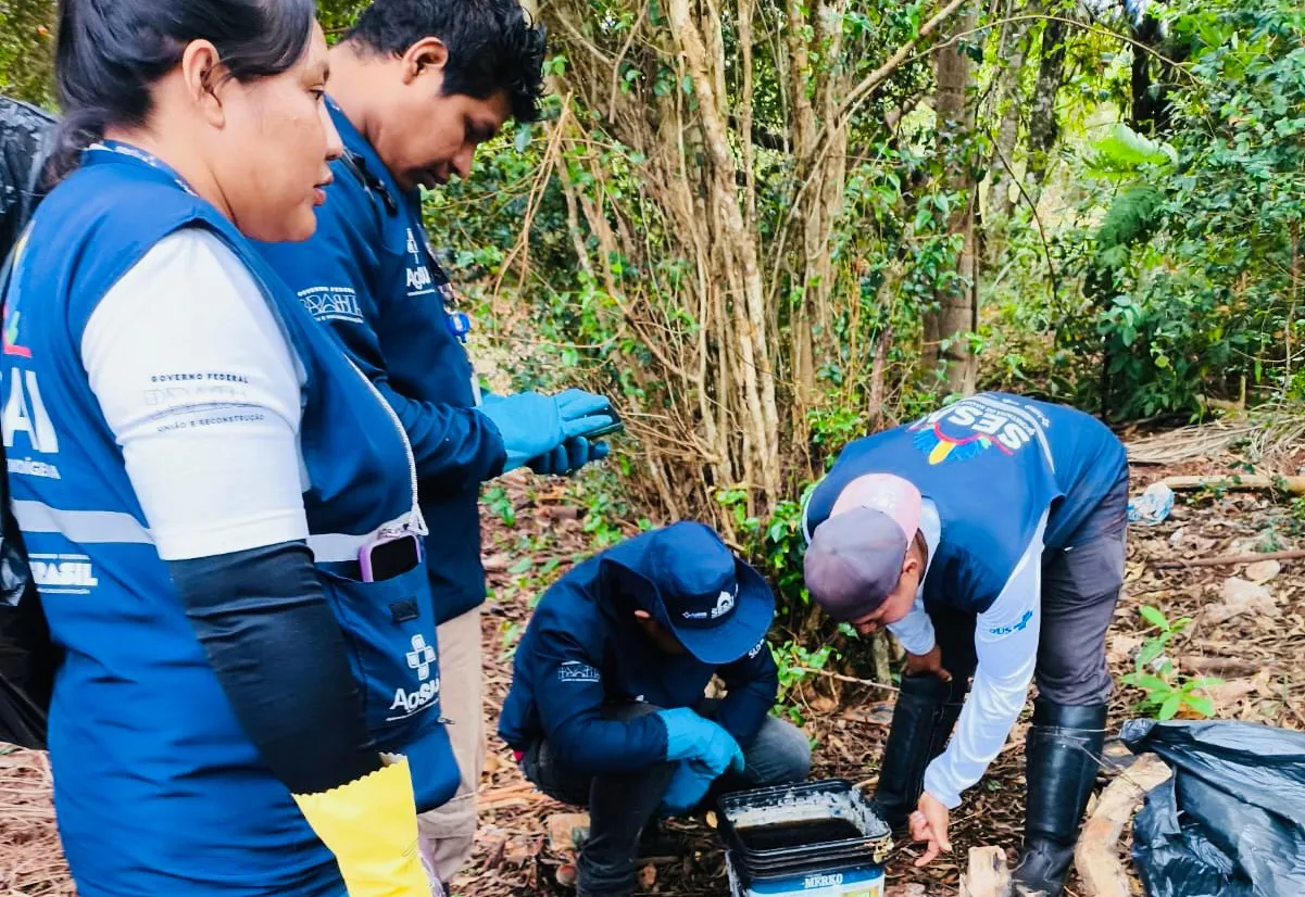 Ação conjunta mobiliza comunidade indígena no combate à dengue em Amambai