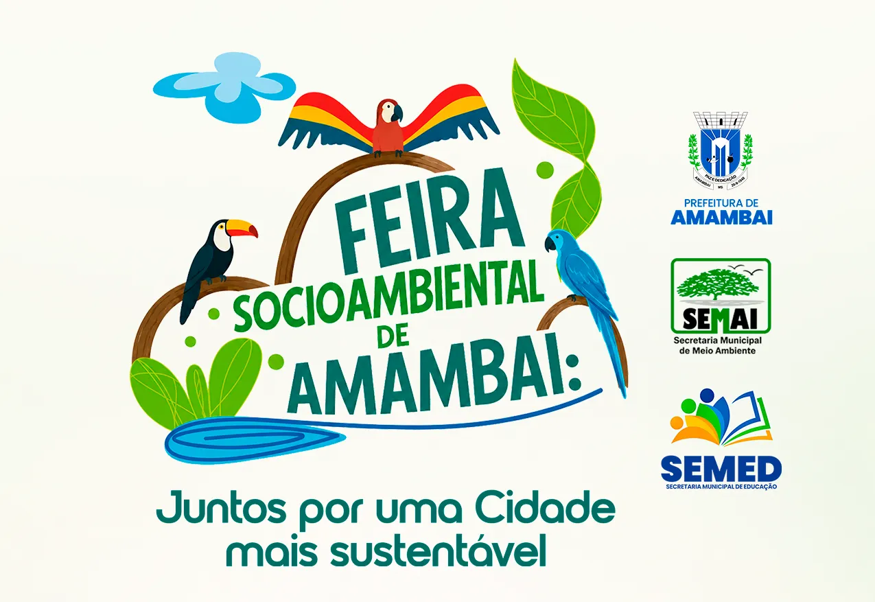 1° Feira Socioambiental de Amambai reunirá instituições parceiras em prol da sustentabilidade