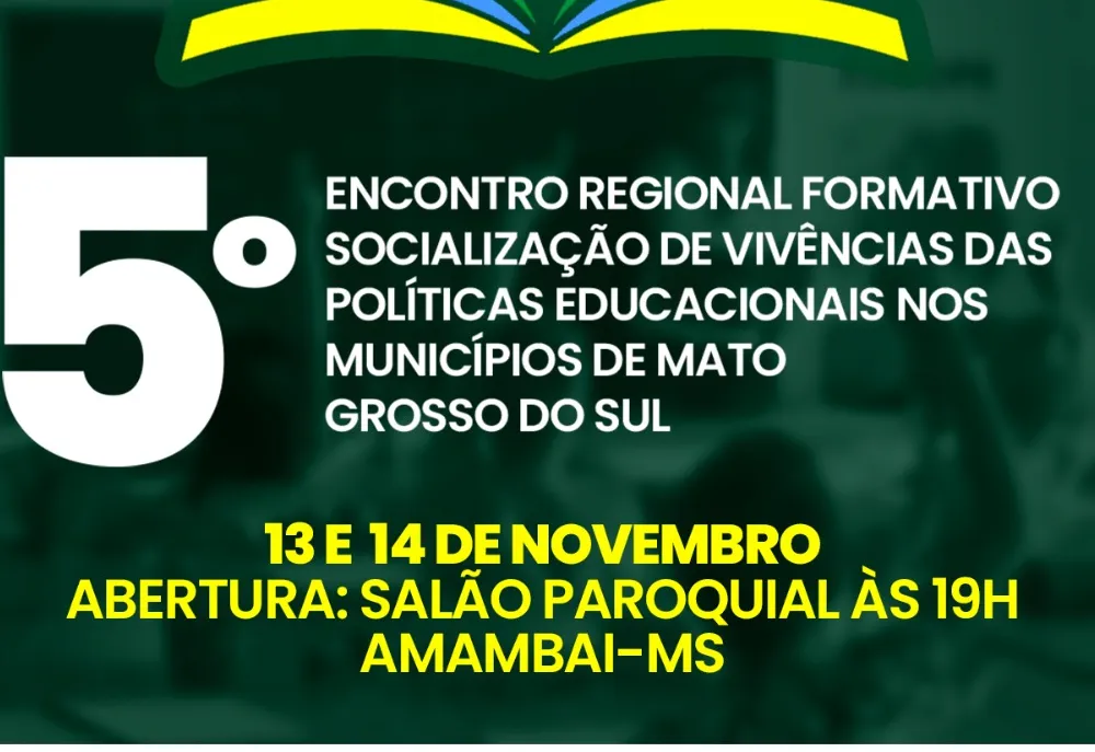 Abertura do 5º Encontro Regional Formativo muda de local devido às condições climáticas
