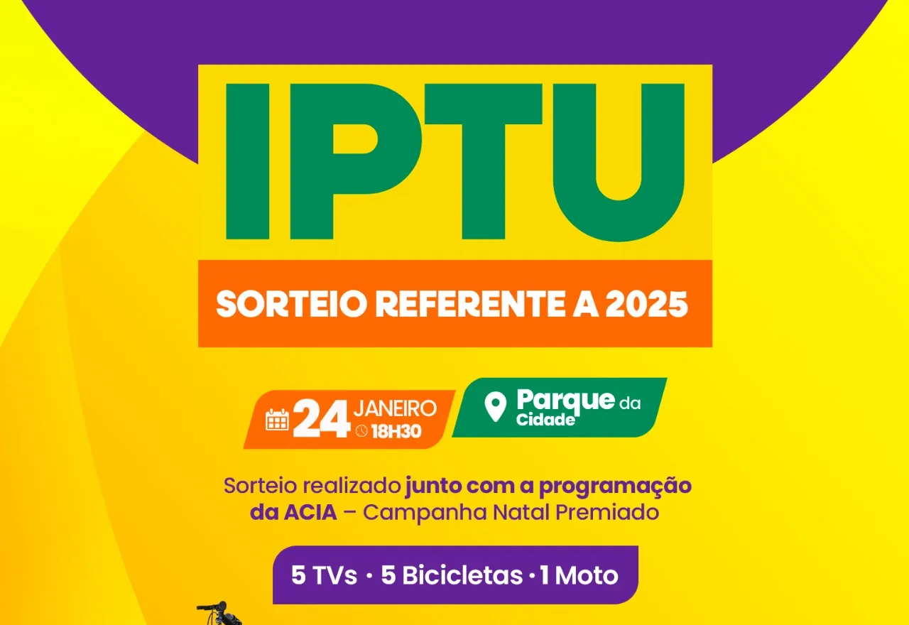 Sorteio do IPTU 2025 será realizado no dia 24 em Amambai