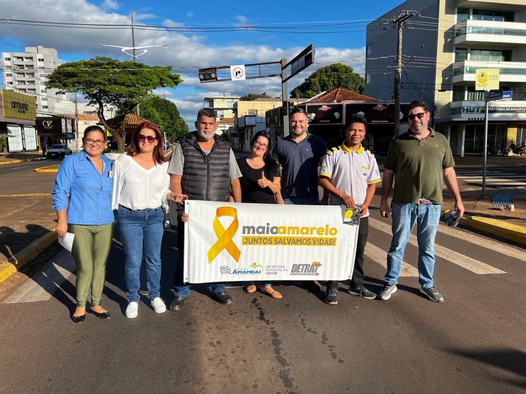 Amambai inicia programação do Maio Amarelo com foco no uso seguro de patinetes e ciclomotores